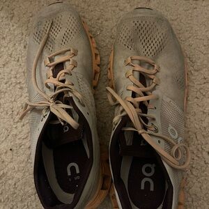 On Running Womens Gray Athletic Shoes
